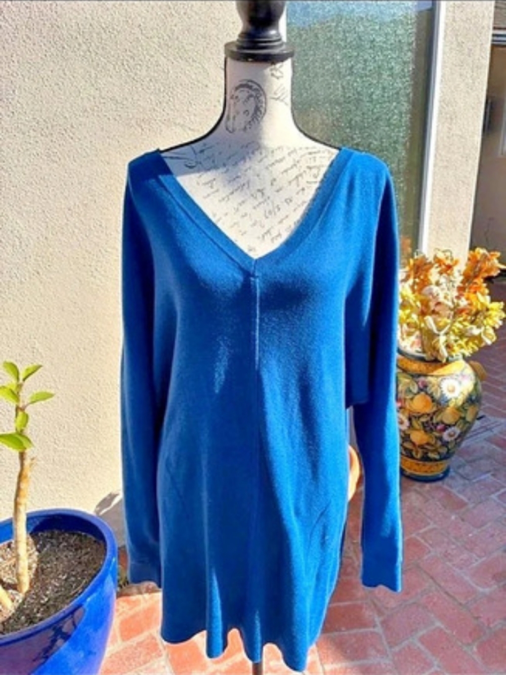 Saturday Sunday Women's Blue Cardigan Size Medium Like New
